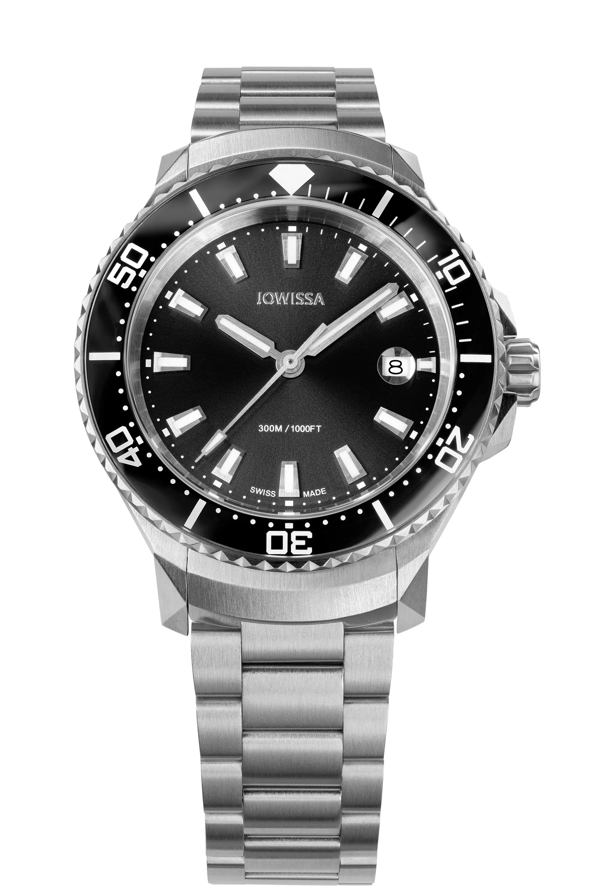 Seamon 300 Black Sunray Dial Diver Watch Set 300m/1000ft  display picture 1