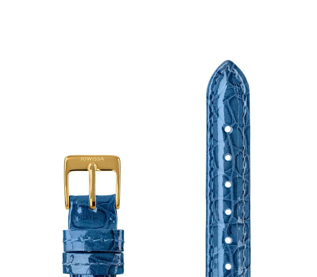 Leather Watch Strap Glossy E3.1447.M - Jowissa