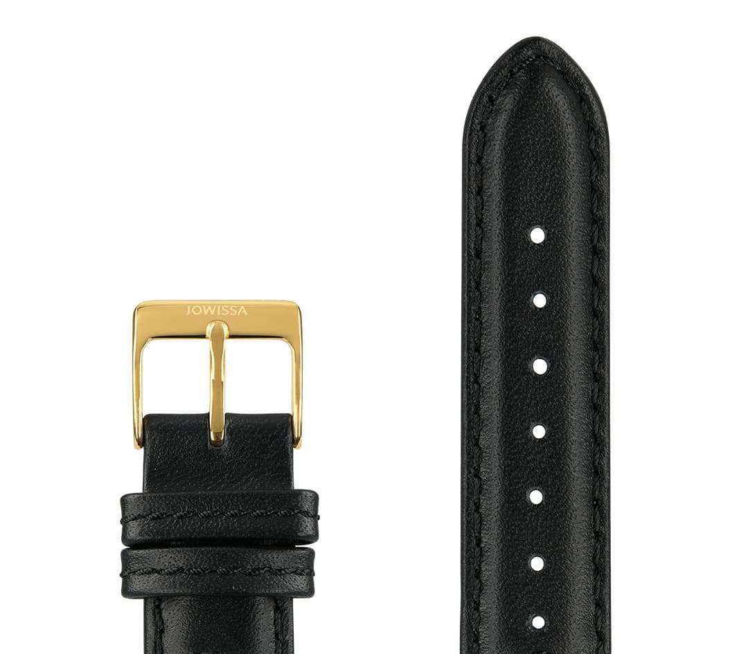 E3.1376 Jowissa Watch Strap, 18mm, Genuine Leather, Close up