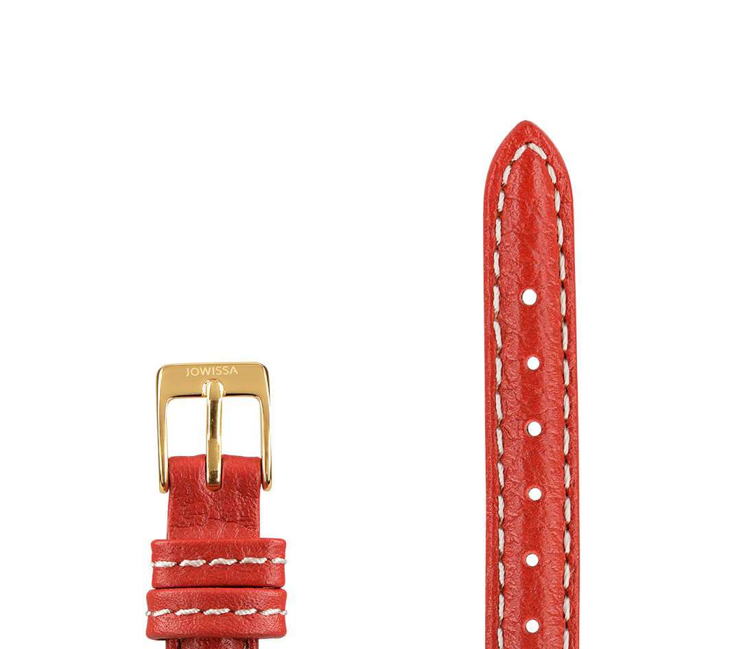 E3.169 Jowissa Watch Strap, 12mm, Genuine Leather, Close up