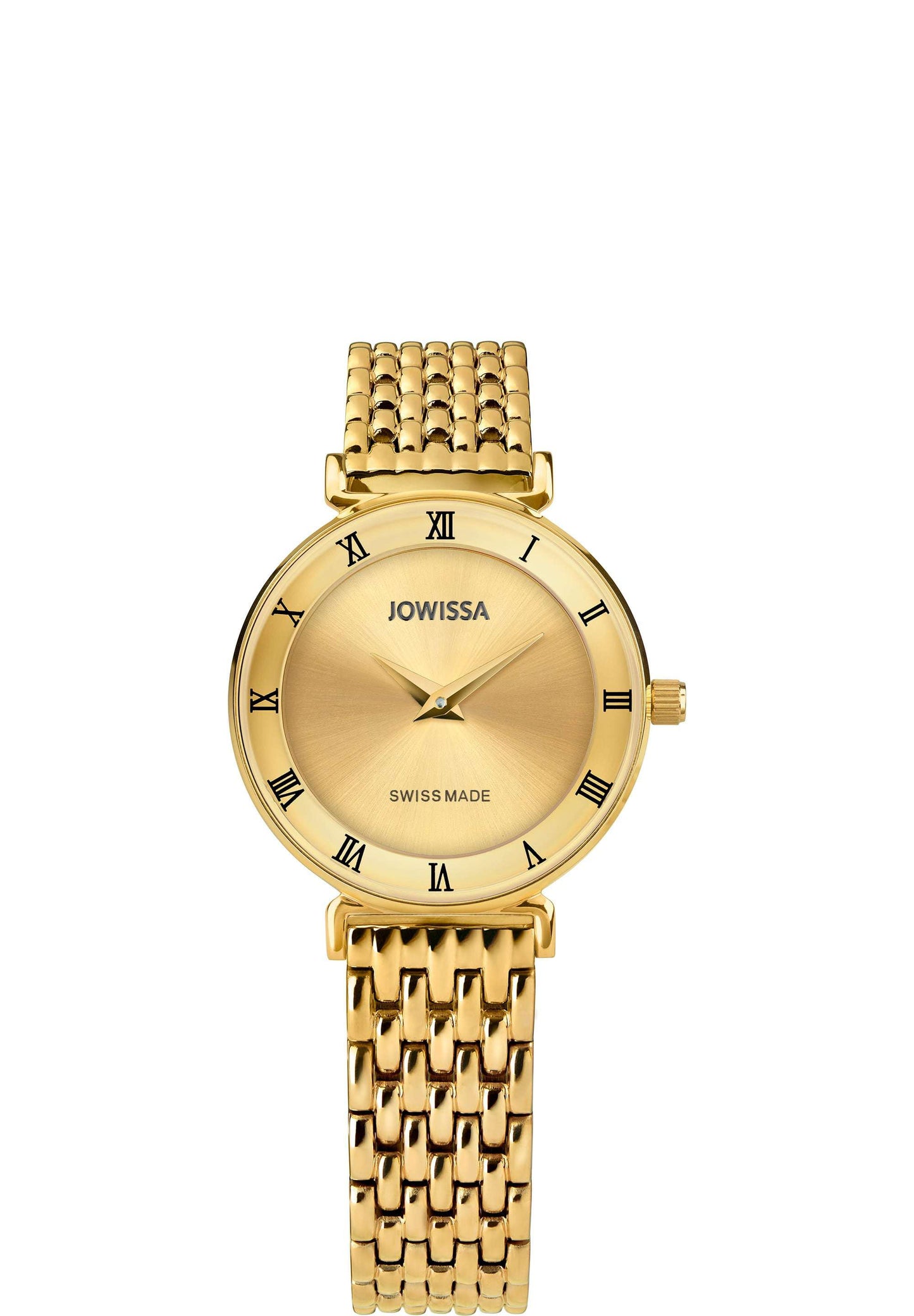 Gold swiss jowissa watch with gold strap and gold dial - all swiss made