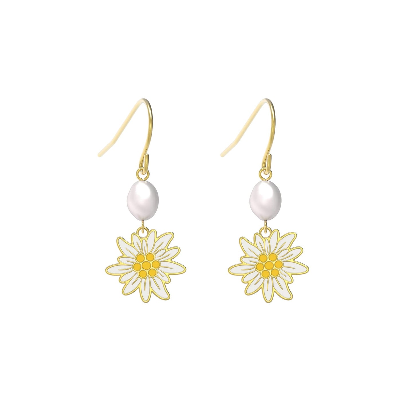 Front Image of Edelweiss | Womens | Earrings | gold | Fashion Jewelry | JS.0204.A | Jowissa |