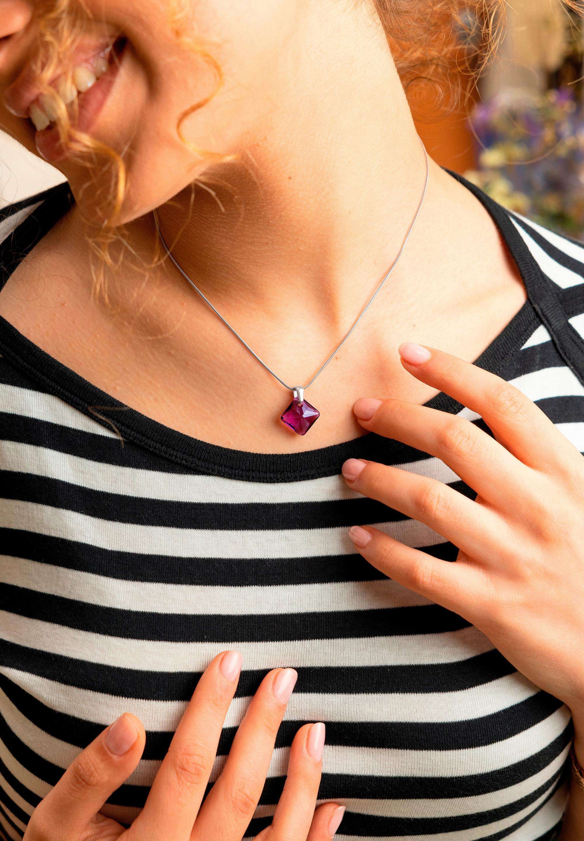 Facet Princess Pendant Necklace JS.0032 - Jowissa