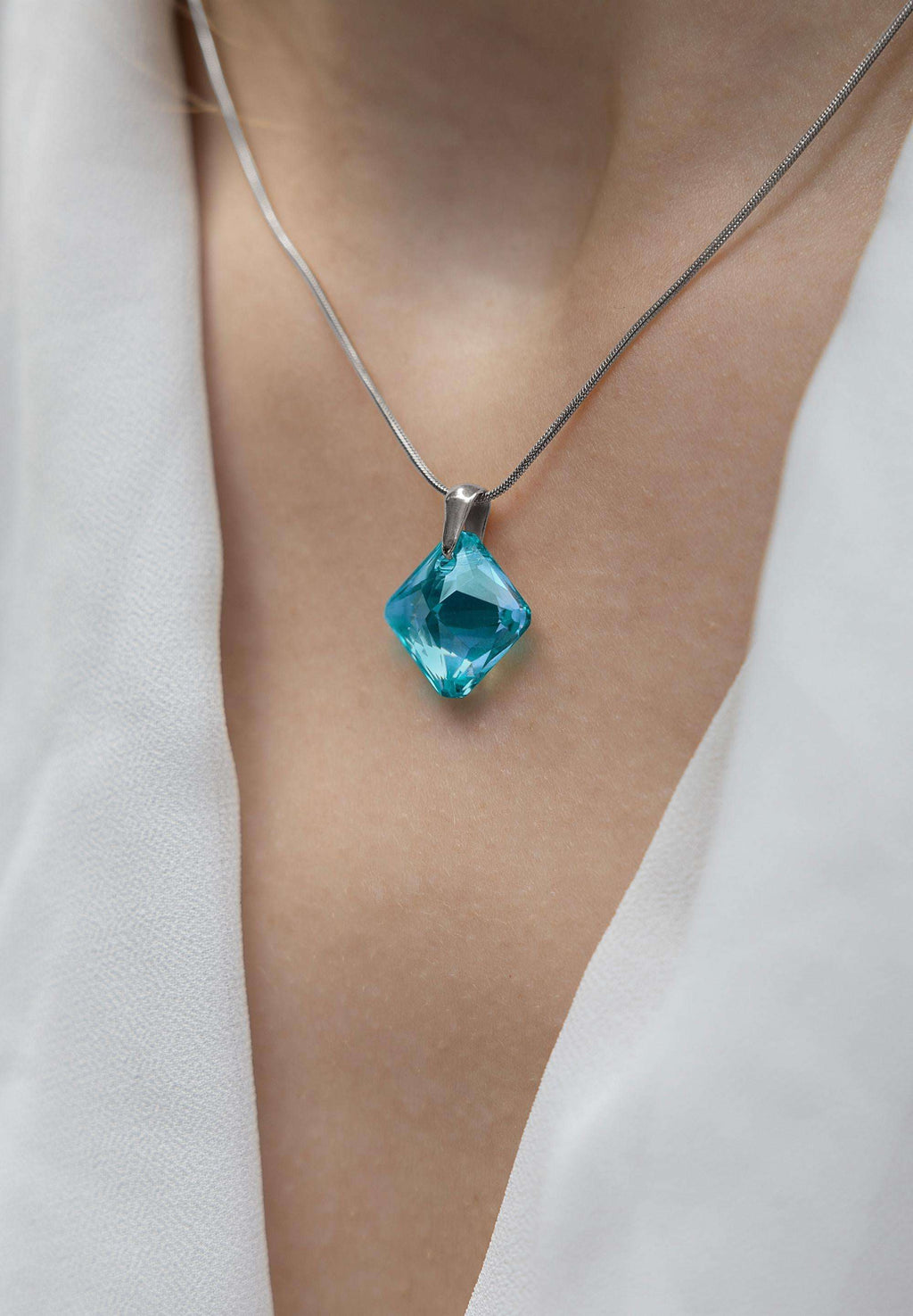 Facet Princess Pendant Necklace JS.0033 - Jowissa