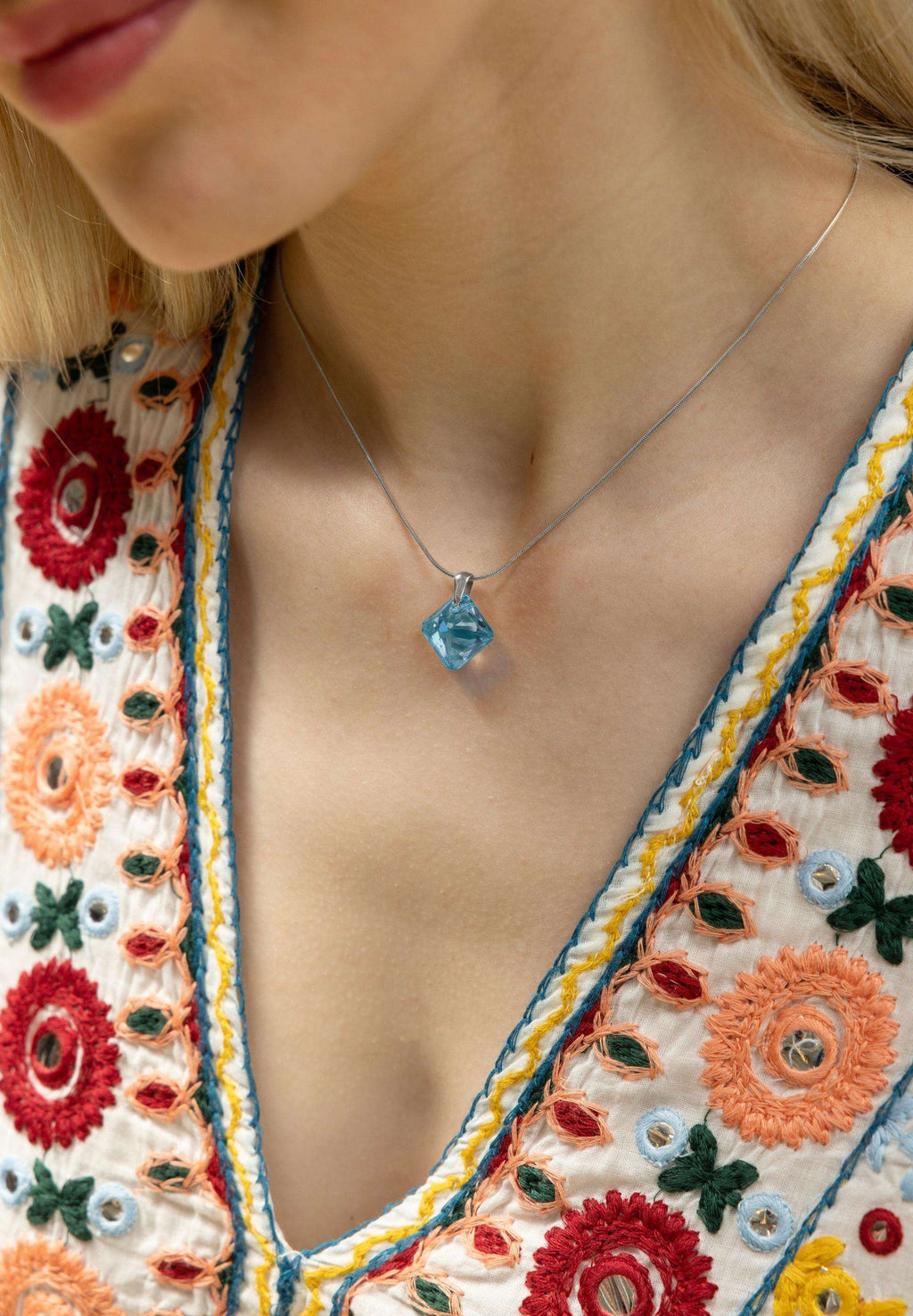 Facet Princess Pendant Necklace JS.0033 - Jowissa