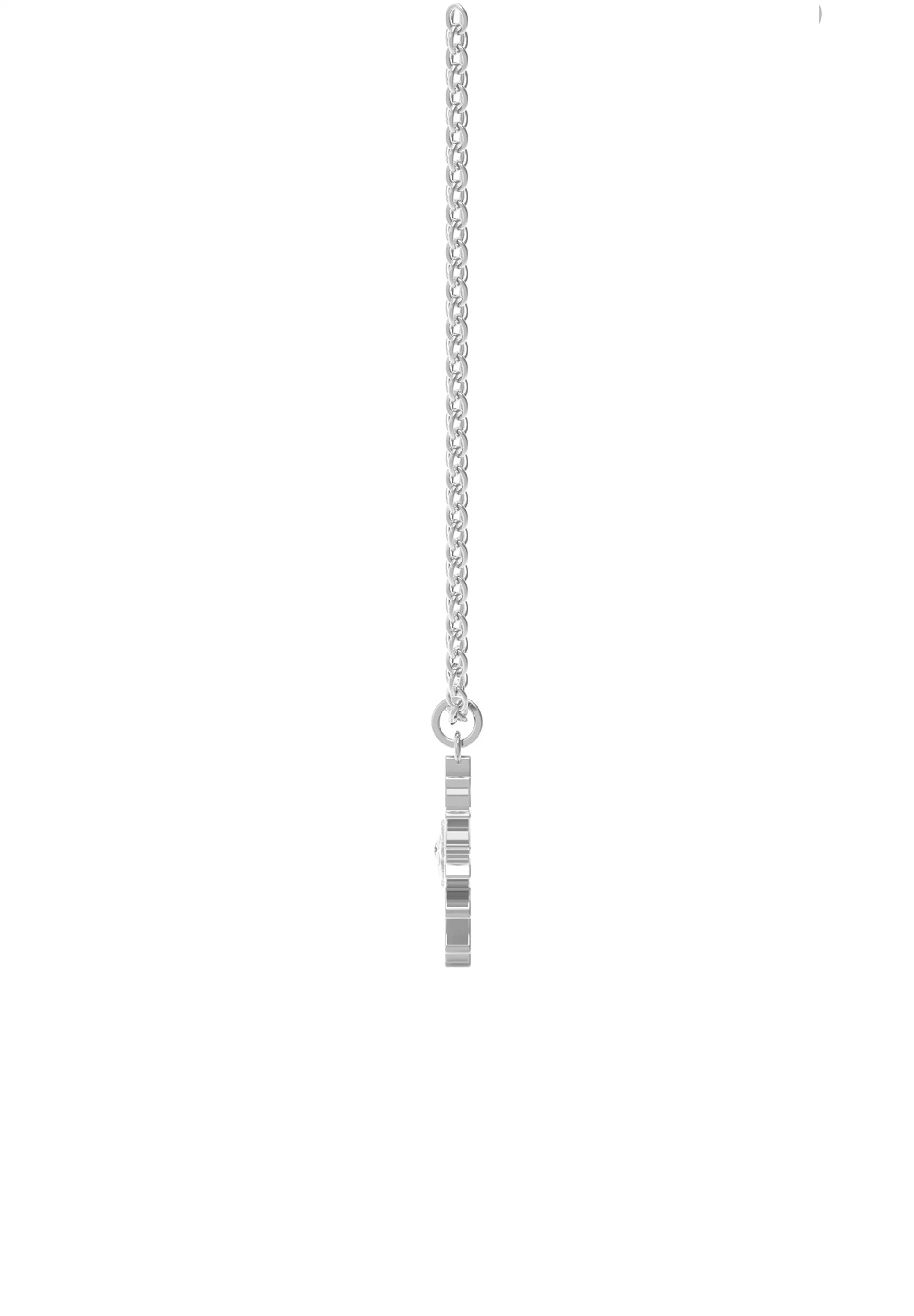 【希少】スイス製 GUEISSAZ-JACCARD オルゴール エーデルワイス Edelweiss Jewelry Stainless Steel Chain Necklace with white Flower