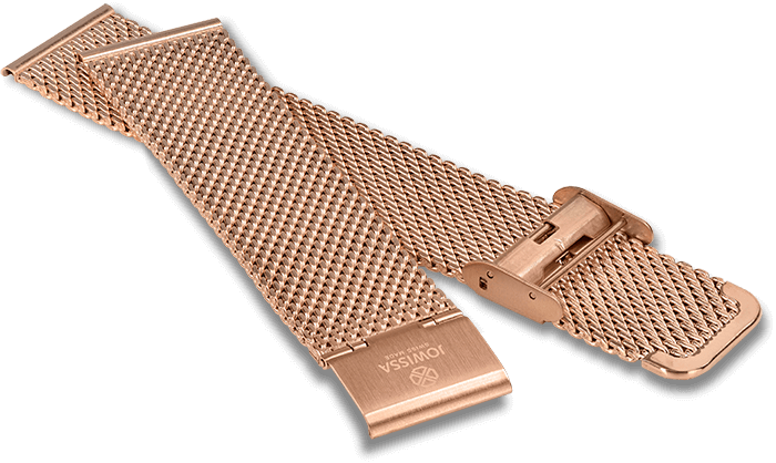 Watch Band Stainless Steel 22mm Rosegold E4.195.XL - Jowissa