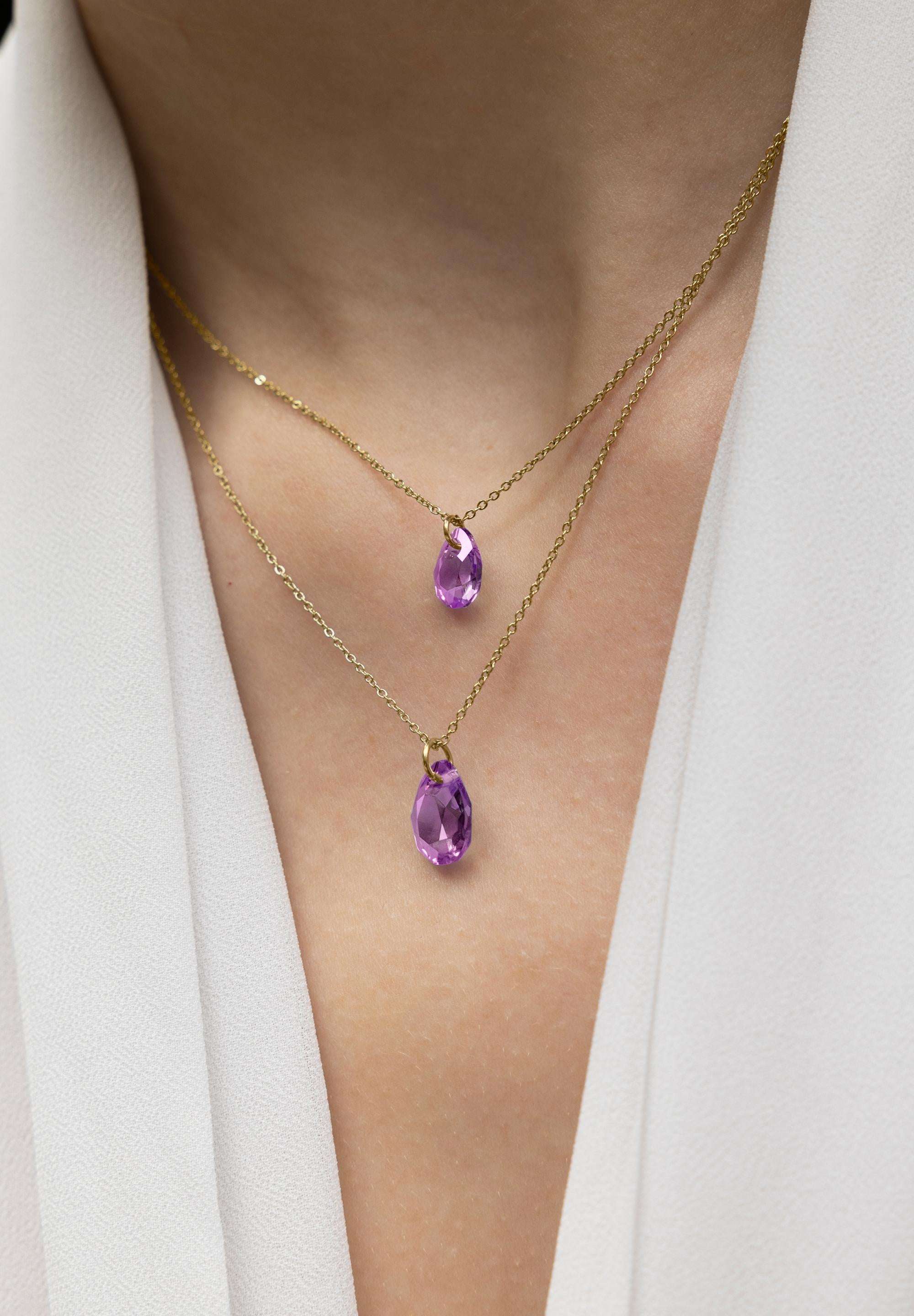 Facet Pear Pendant Necklace JS.0047 - Jowissa