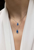 Facet Pear Pendant Necklace JS.0052 - Jowissa