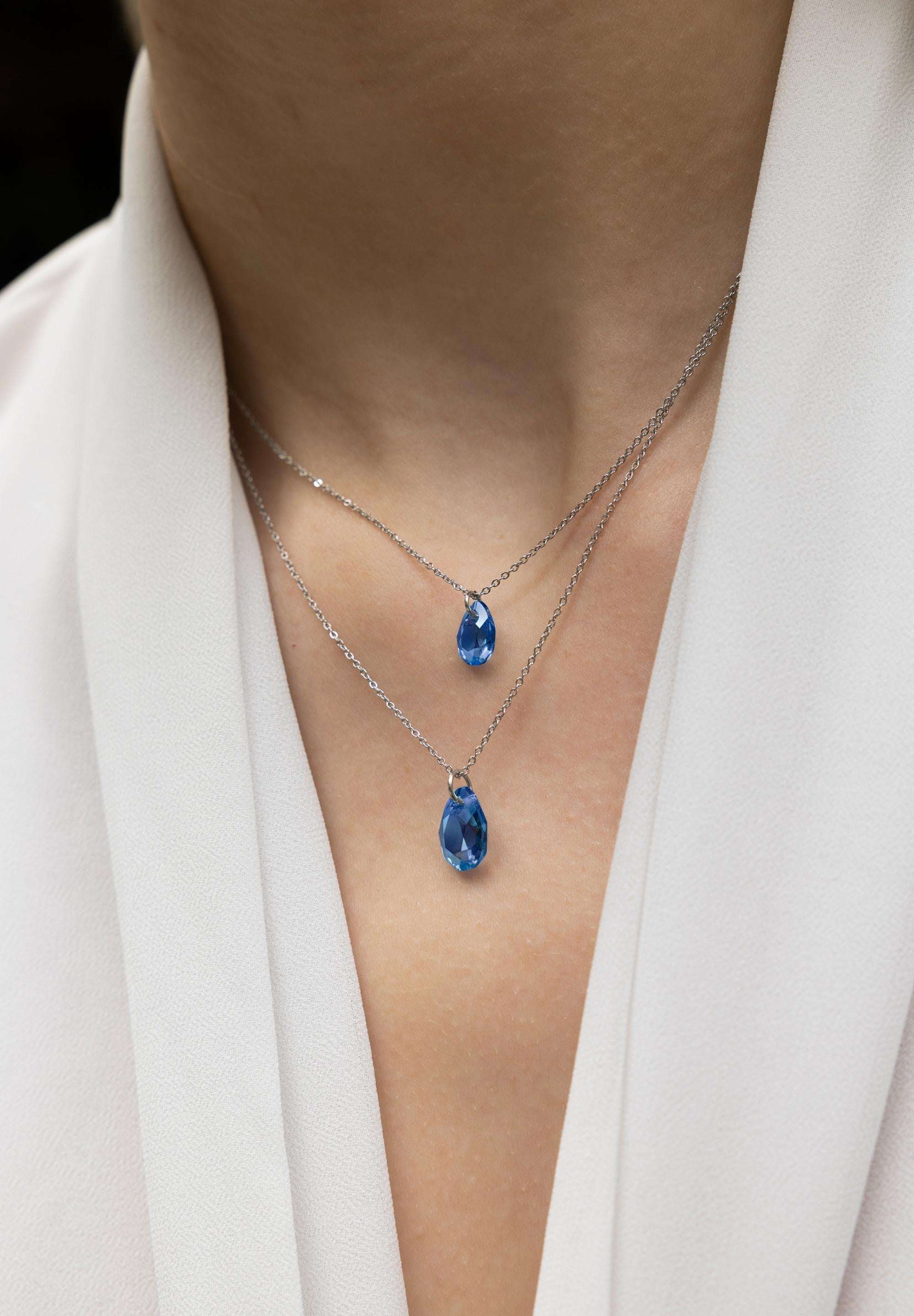 Facet Pear Pendant Necklace JS.0052 - Jowissa