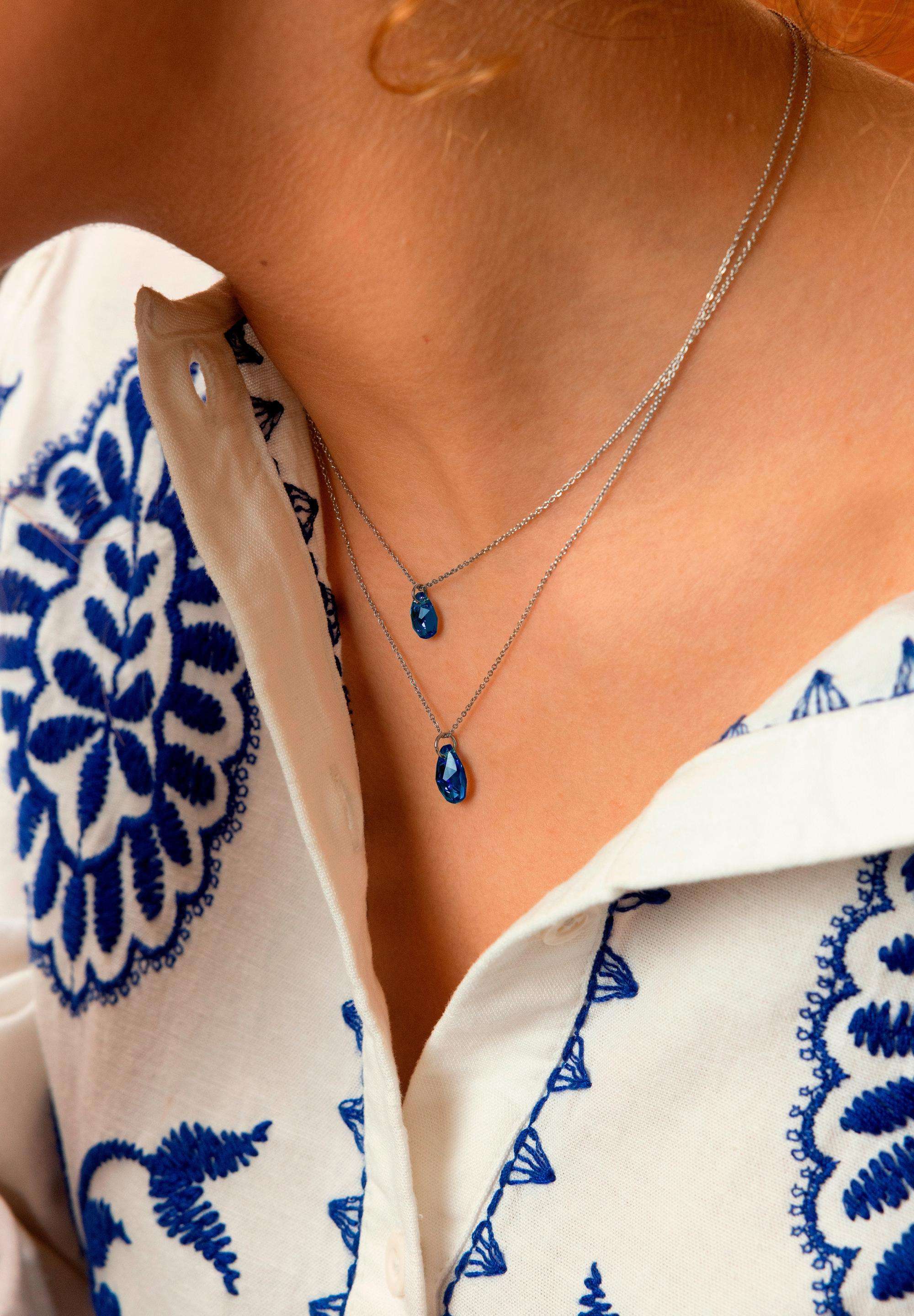 Facet Pear Pendant Necklace JS.0052 - Jowissa