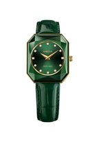 Green swiss watch for women - with green strap and green dial all swiss made watch for ladies