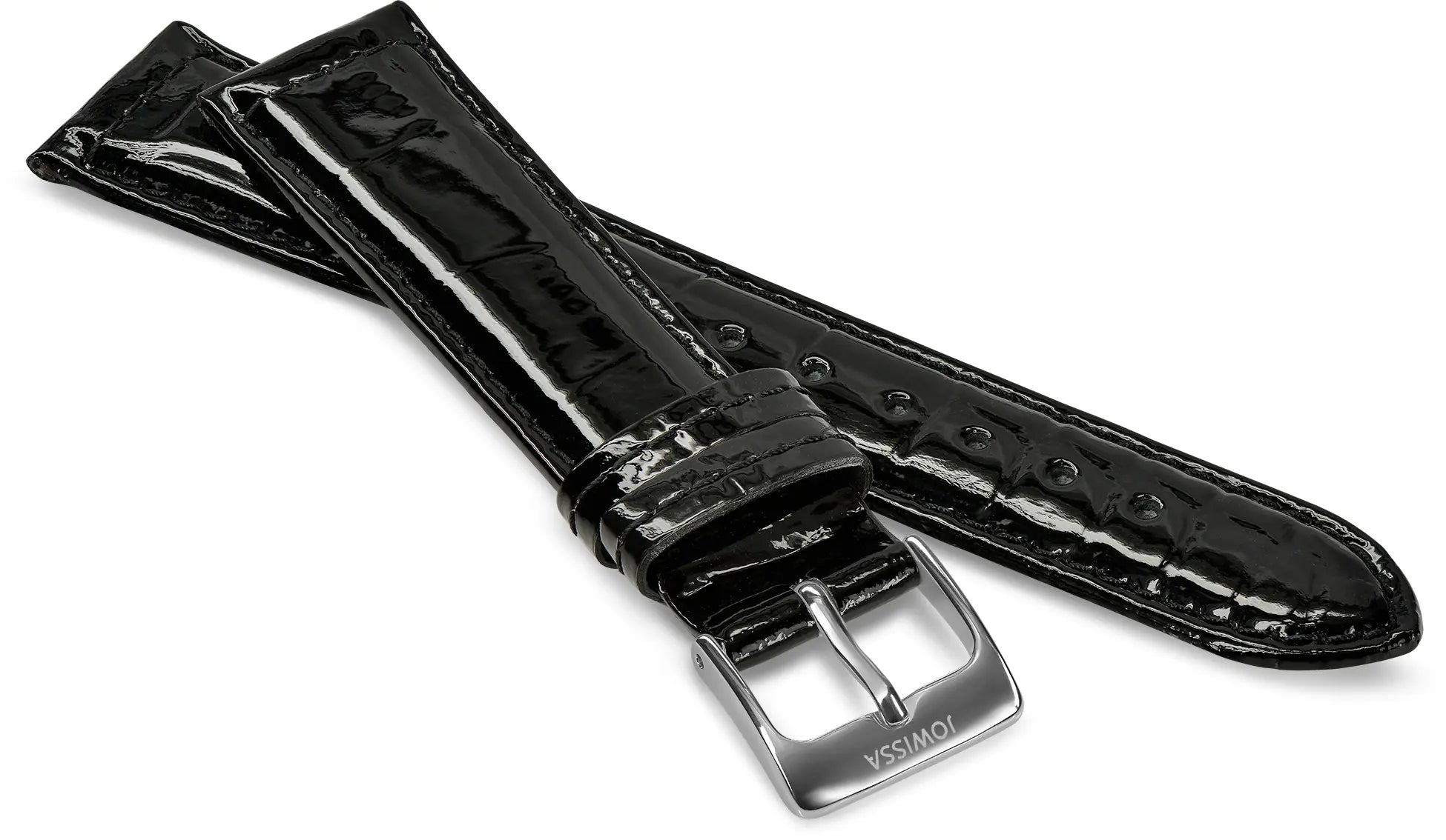 Leather Watch Strap Glossy E3.1445.L