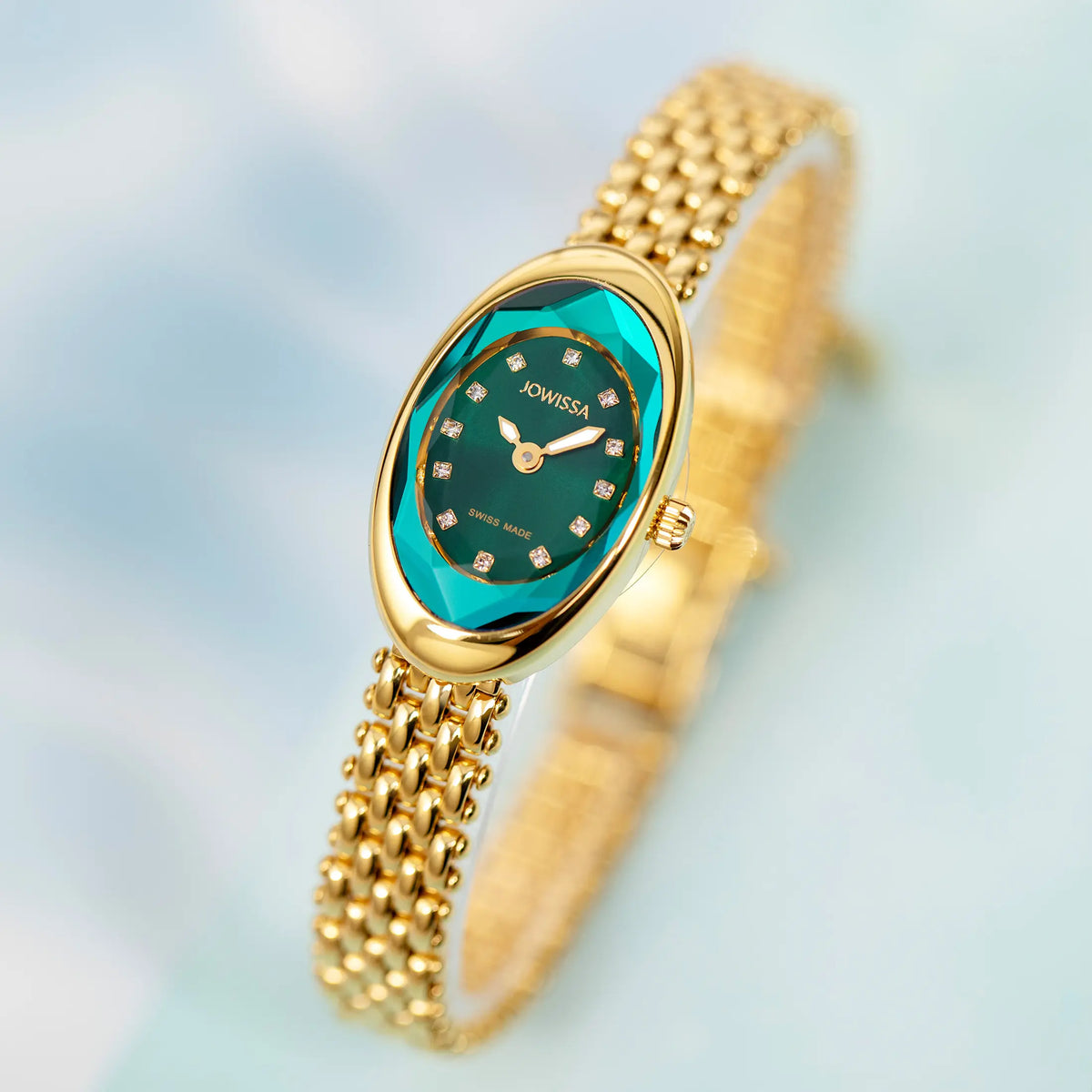 Facet Oval Petite Swiss Dress Watch J5.902.XS