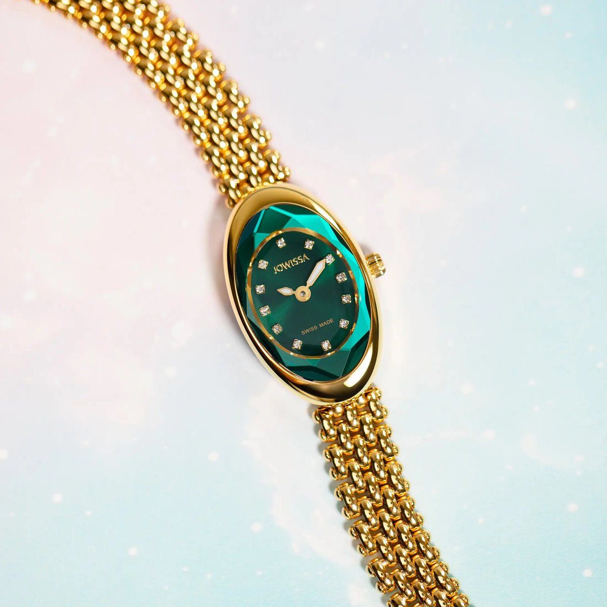 Facet Oval Petite Swiss Dress Watch J5.902.XS