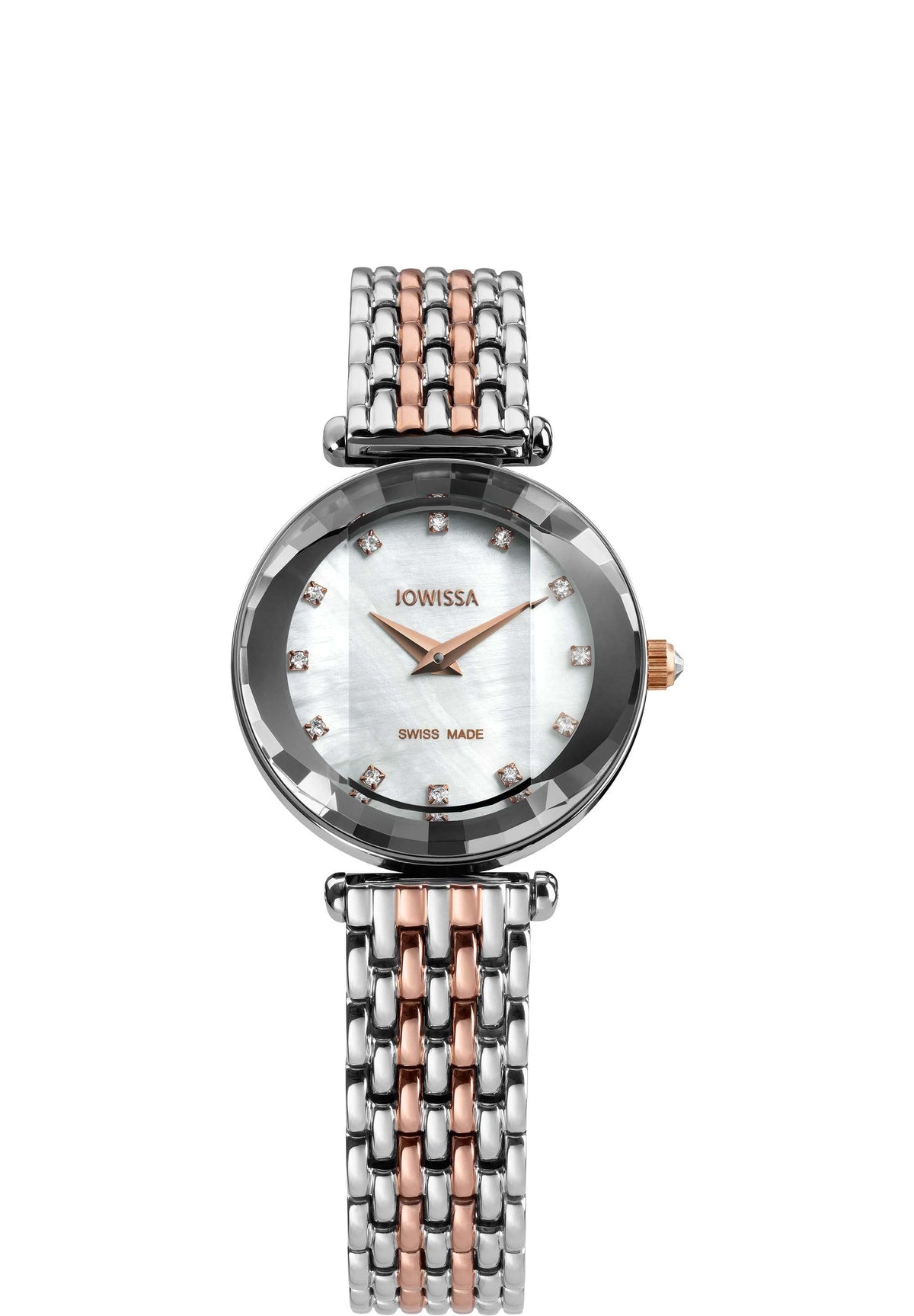 Montre suisse pour femme avec bracelet argenté et doré - montre 100% suisse pour femme