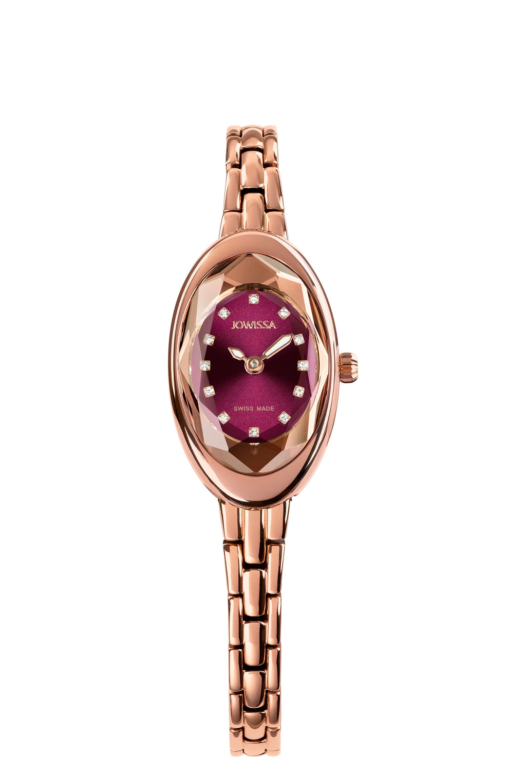 Jowissa Facet Oval Petite Swiss Dress Watch J5.891.XS | Steel | 19 mm | Stainless Steel Strap