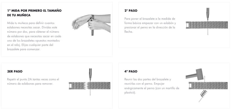 Poner a la medida brazalete Milanais 2 del reloj