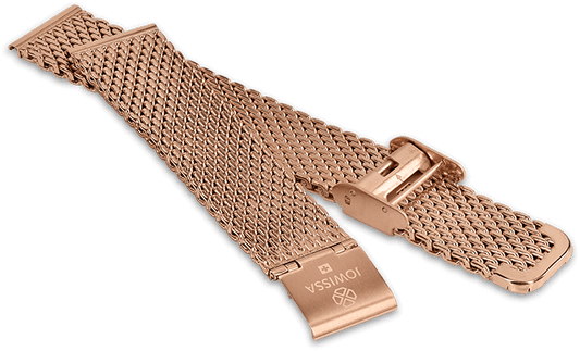 Watch Band Stainless Steel 18mm Rosegold E4.195.L - Jowissa