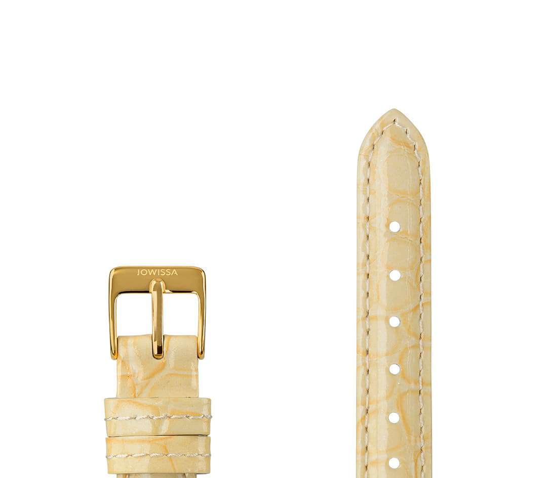 Leather Watch Strap Glossy E3.1465.M - Jowissa