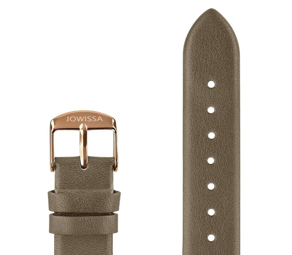 Plain Mat Leather Watch Strap E3.1479.L - Jowissa