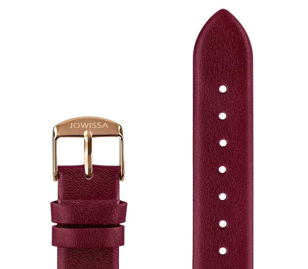 Plain Mat Leather Watch Strap E3.1459.L - Jowissa