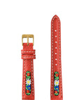 E3.1372 Jowissa  15mm, Strap - Leather - mc shrunken - red ethno - 15 red ethno, Genuine Leather Front View - Strap - Leder - mc geschrumpft - rot ethno - 15, rot ethno, echtes Leder, Vorderseite - Bracelet - Cuir - mc ratatinée - rouge ethno - 15, ethno rouge, cuir véritable, Vue de face - Cinturino - Pelle - mc rimpicciolito - rosso etno - 15, etno rosso, cuoio genuino, vista frontale - Correa - Cuero - mc encogida - rojo etno - 15, etno rojo, cuero auténtico, Vista de frente