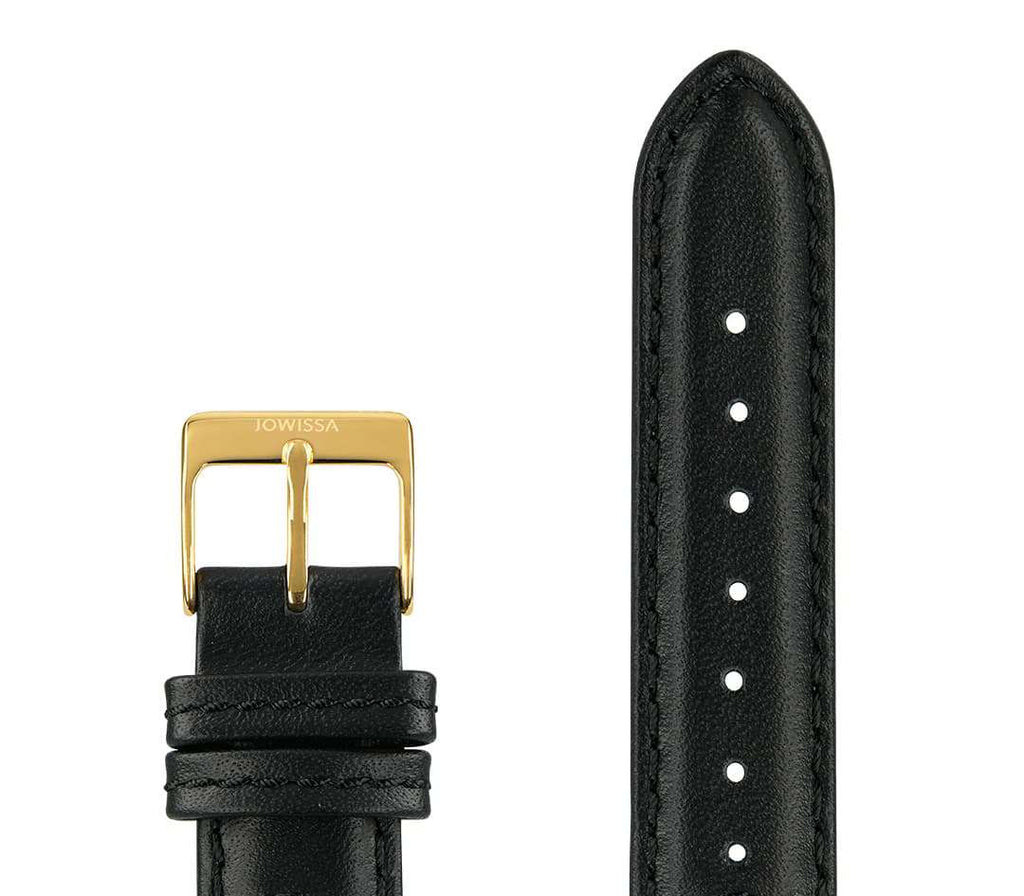 E3.1376 Jowissa  Watch Strap, 18mm, Genuine Leather, Close up
