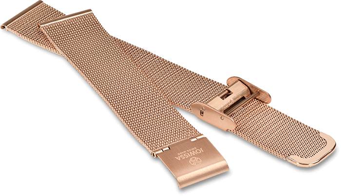 Watch Band Stainless Steel 18mm Rosegold E4.197.L - Jowissa