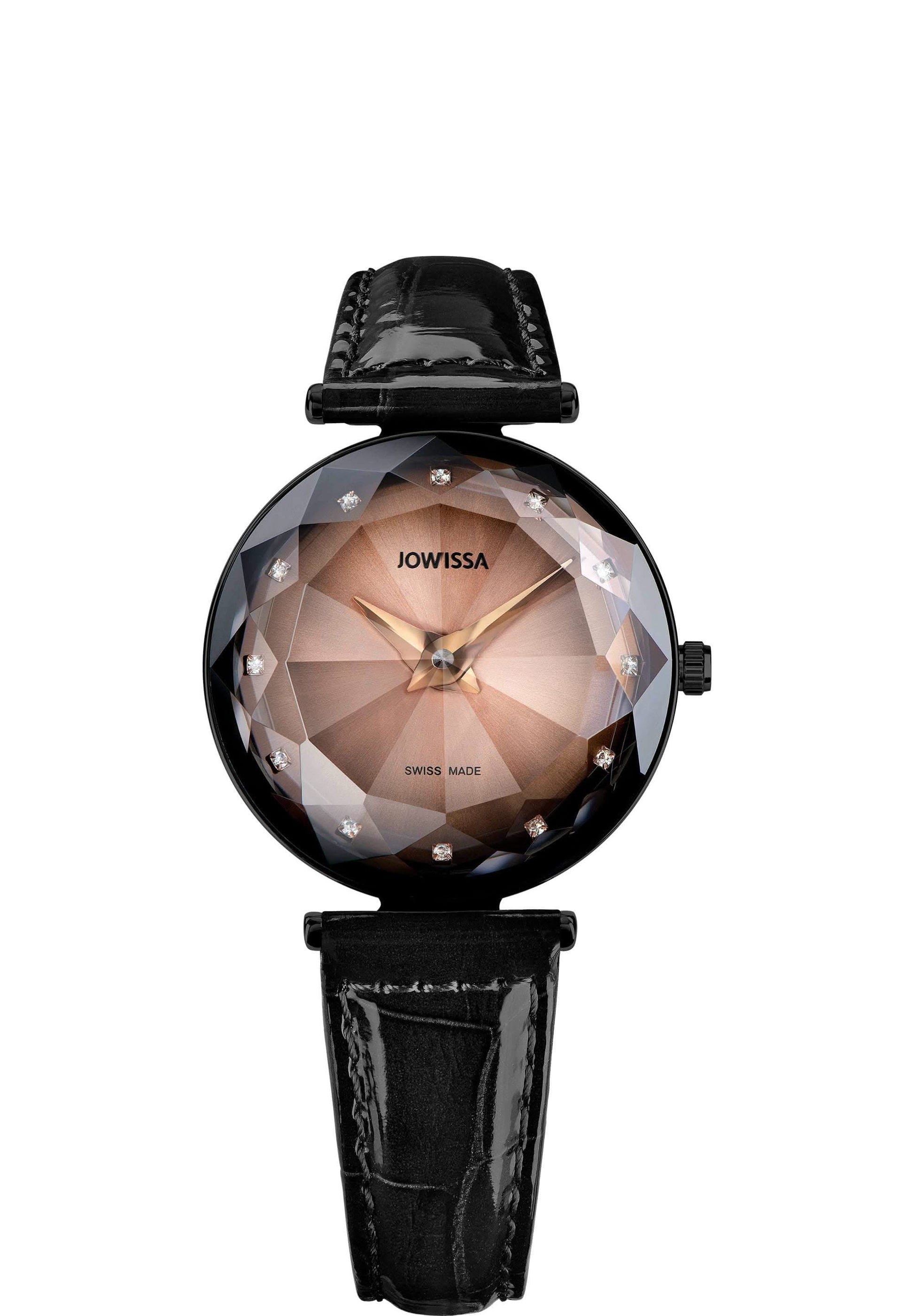 Black Rose-Gold Swiss Ladies Watch Magic Sapphire – Jowissa
