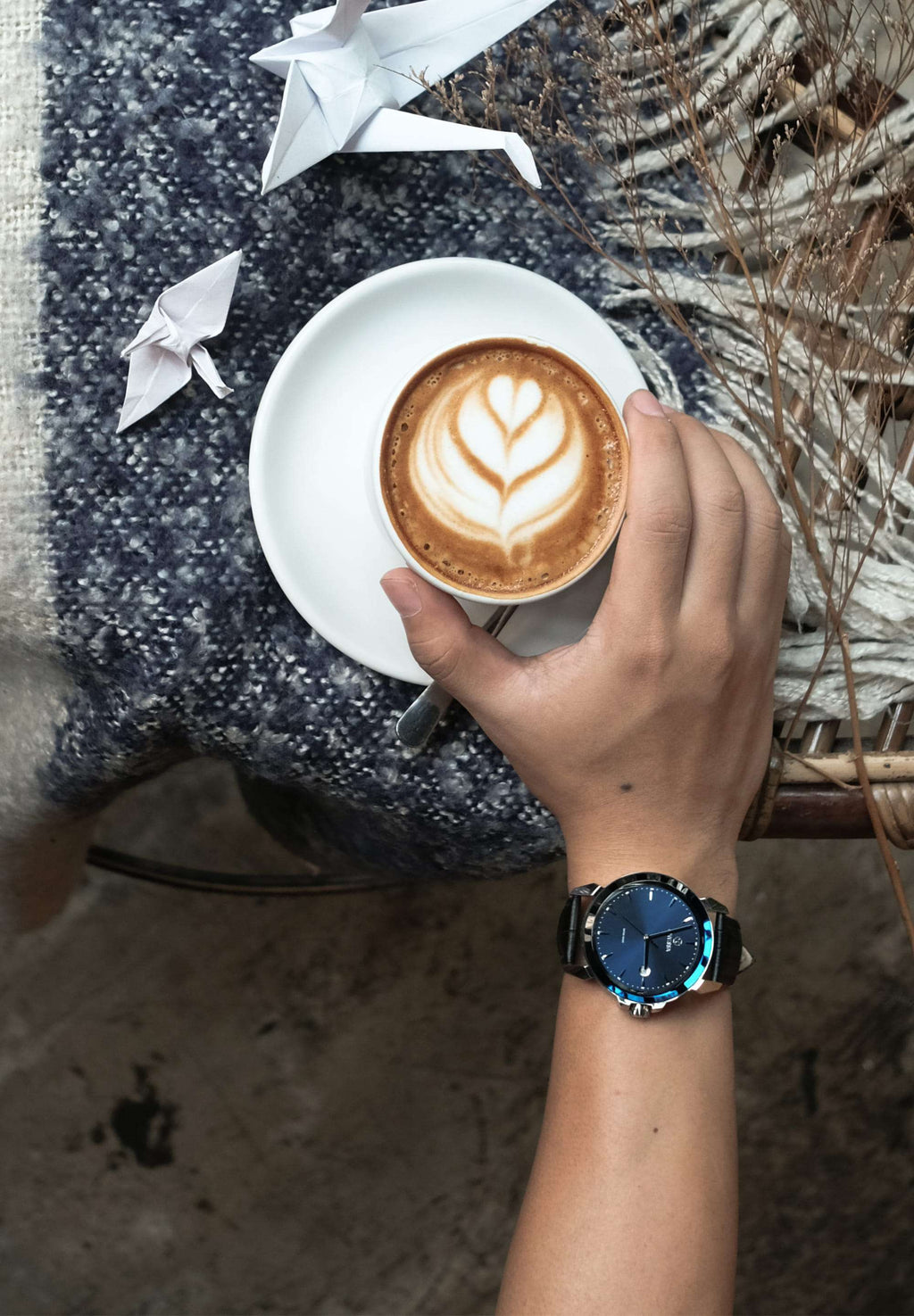 J4.242.L Lewy  swiss watch for men - with black strap and blue dial - all swiss made