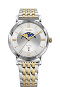 J4.581.L swiss watch for men - with gold and silver strap and white dial - all swiss made