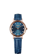 J5.644.S Blue dial Womens Watch  Women's Swiss made Watches Swiss Ladies Watches Blue Ladies Watch Blue Leather Strip