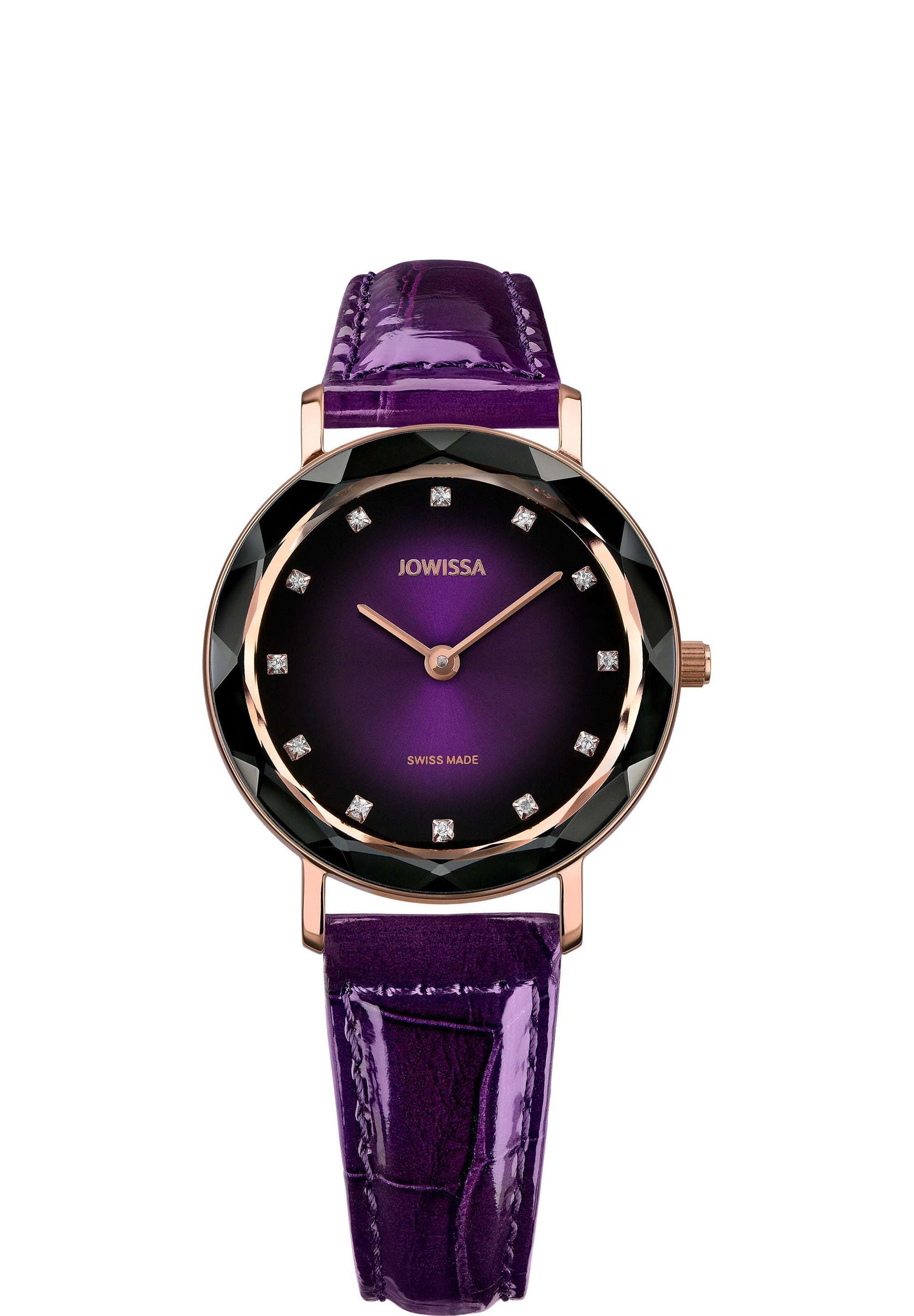 Jowissa Aura: Colorful Swiss Watches with Faceted Edges