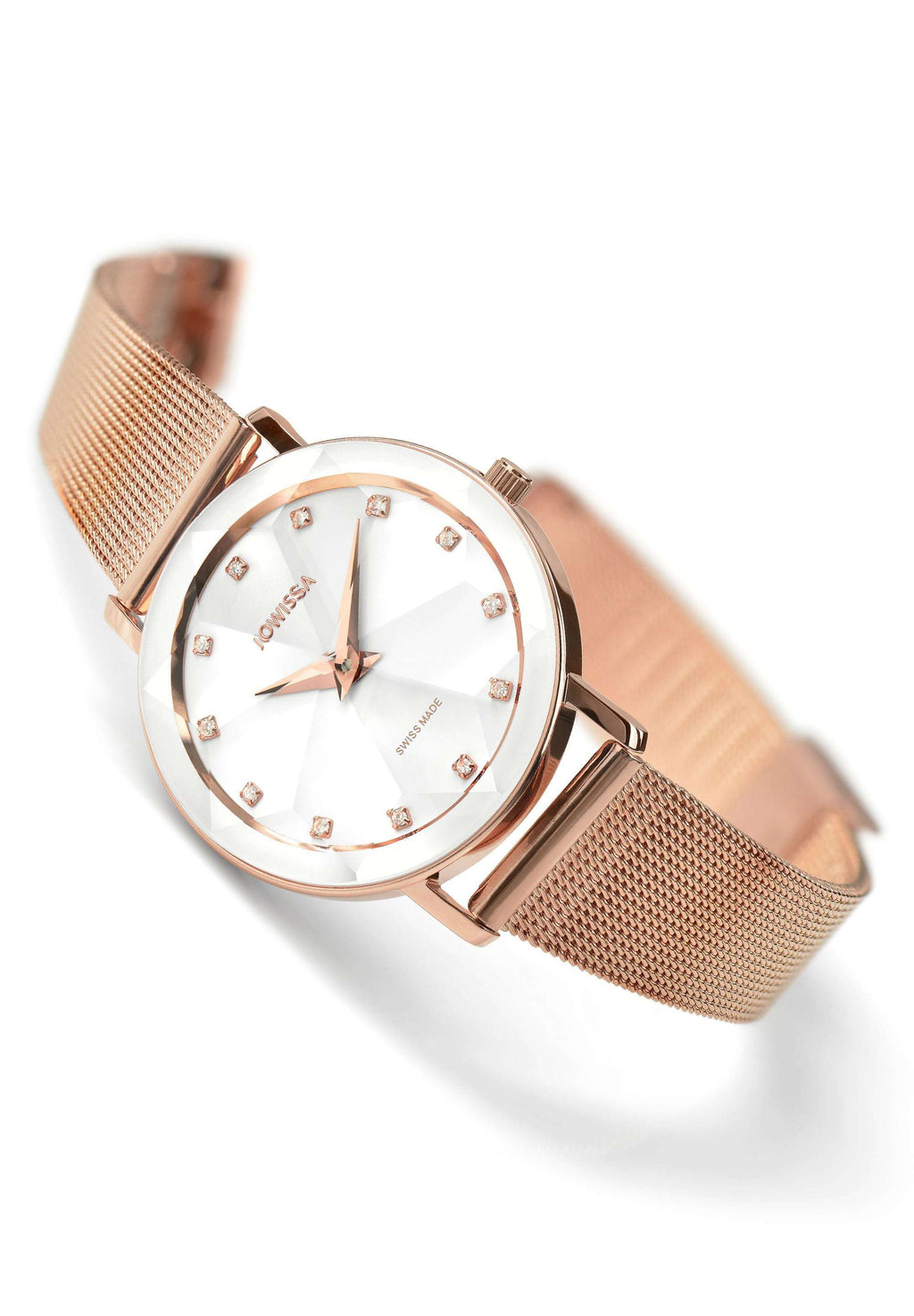J5.610.M jowissa watch for ladies - with gold strap and white dial - all swiss made watch for women