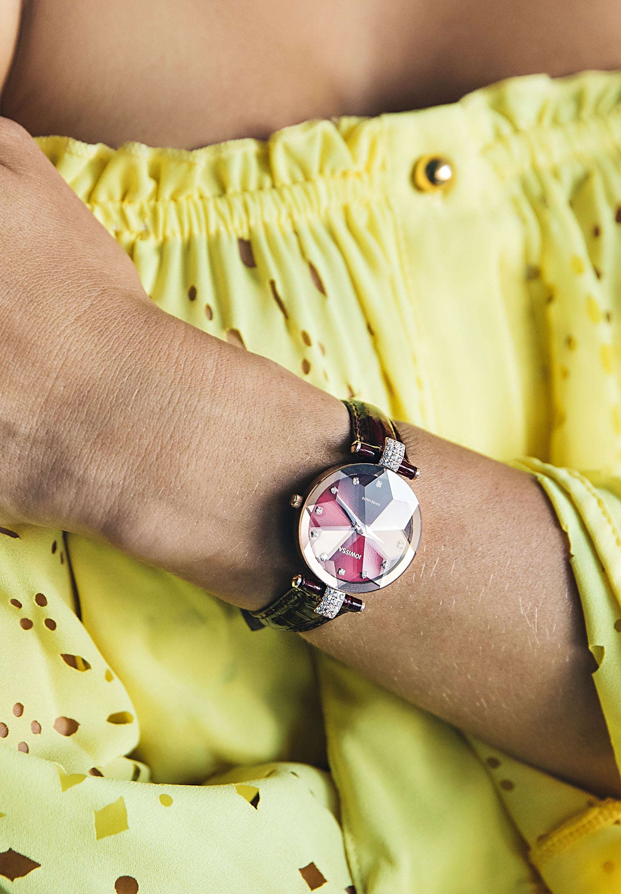 Facet Strass Swiss Ladies Watch J5.624.M - Jowissa