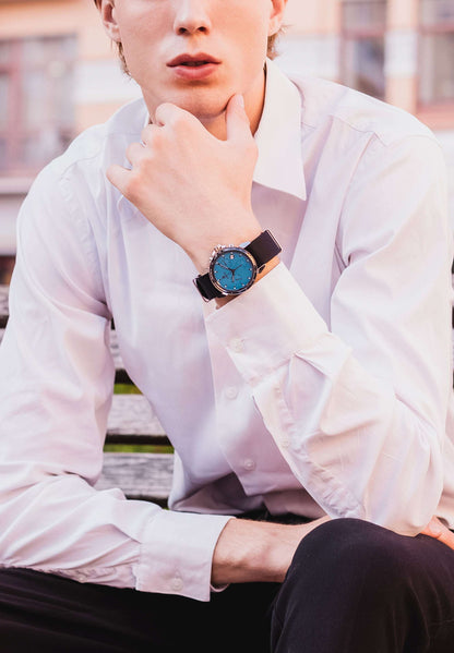 Blue Swiss Chronograph Mens Watch Lewy By Jowissa - Main Image