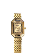 Swiss gold watch for ladies - all swiss made with gold strap and gold dial for women