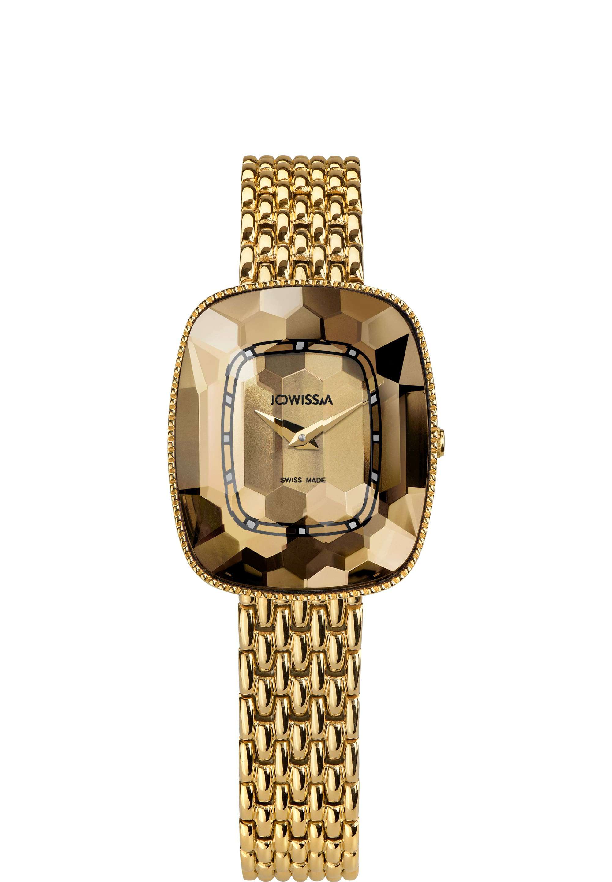 Gold swiss watch for ladies - all swiss made with gold strap and gold dial 