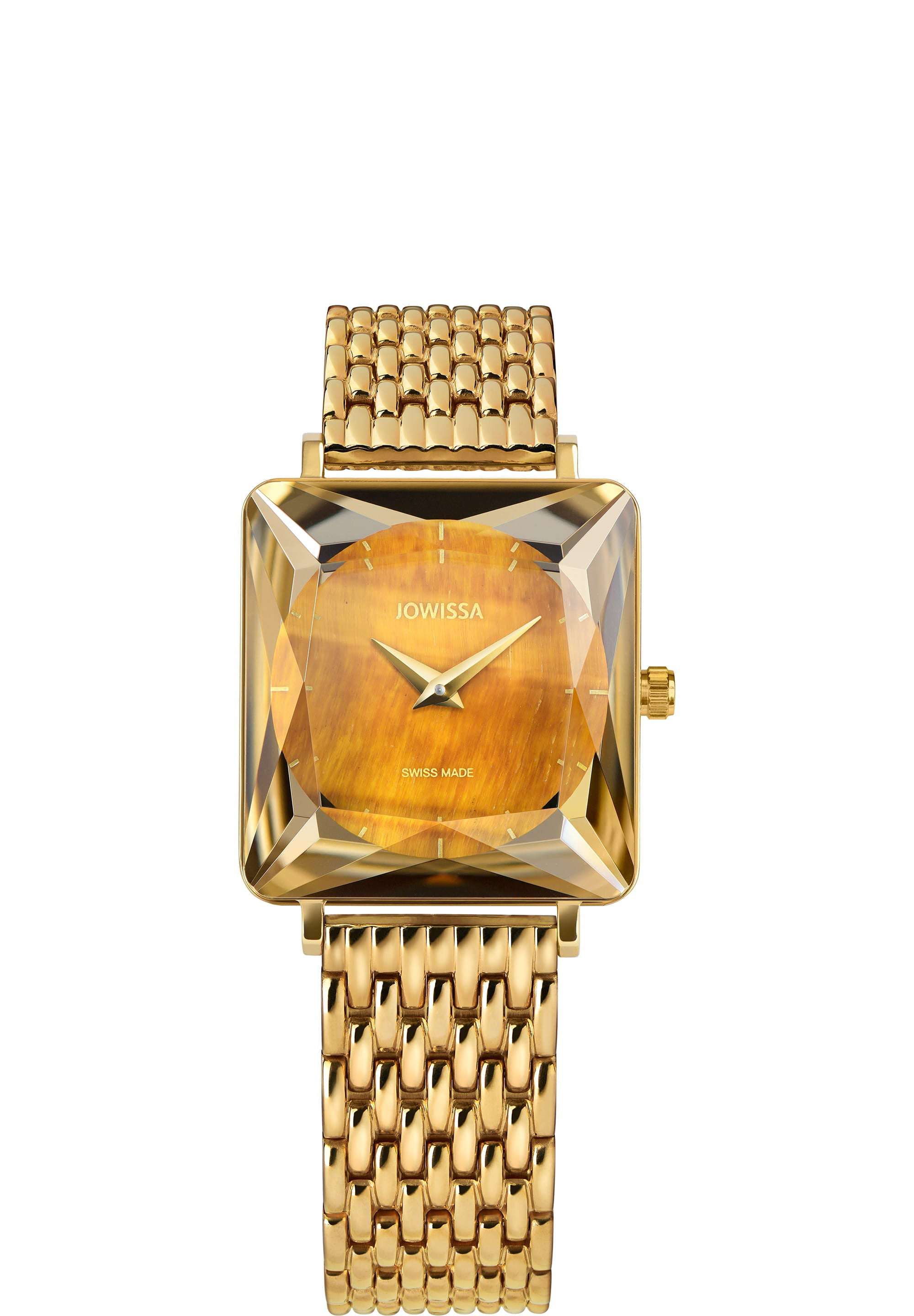 J5.776.M swiss womens watch with gold strap and gold dial - all swiss made watch for ladies