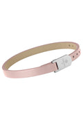 Front Image of Matt Plain Leather Strap | Womens | Leather Wristband | silver | rose-gold | Fashion Jewelry | JS.0129 | Jowissa |