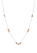 Front Image of Sphera | Womens | Necklace | Stainless Steel | silver | bronze Stone | Fashion Jewelry | JS.0201 | Jowissa | Austrian Crystal