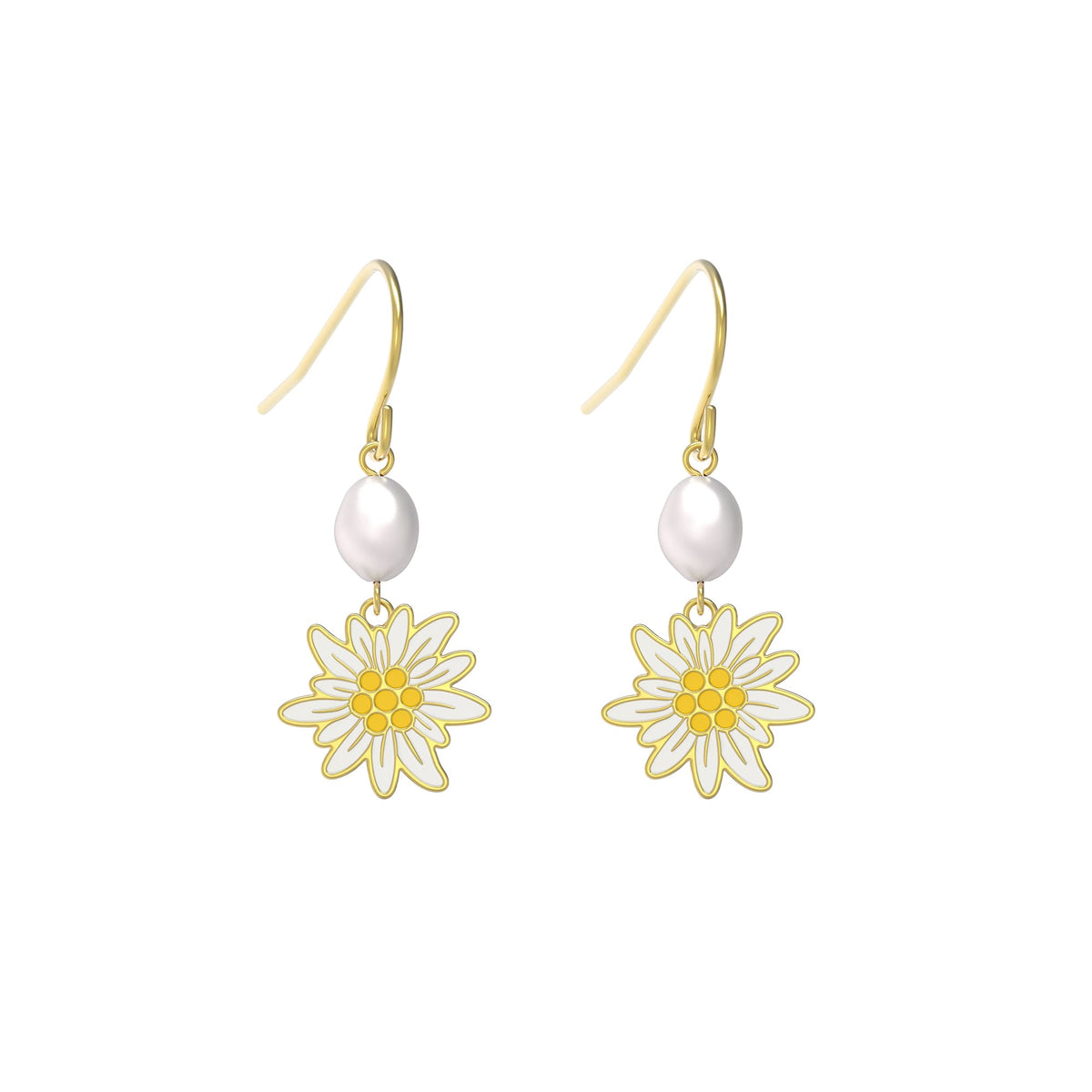 Front Image of Edelweiss | Womens | Earrings | gold | Fashion Jewelry | JS.0204.A | Jowissa |