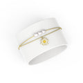 Front Image of Edelweiss | Womens | Stainless Steel Wristband | gold | Fashion Jewelry | JS.0204.B | Jowissa |