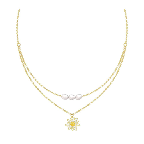 Front Image of Edelweiss | Womens | Necklace | gold | Fashion Jewelry | JS.0204.C | Jowissa |