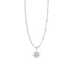 Front Image of Edelweiss | Womens | Necklace | Stainless Steel | silver Stone | Fashion Jewelry | JS.0207.A | Jowissa | Cubic Zirconia