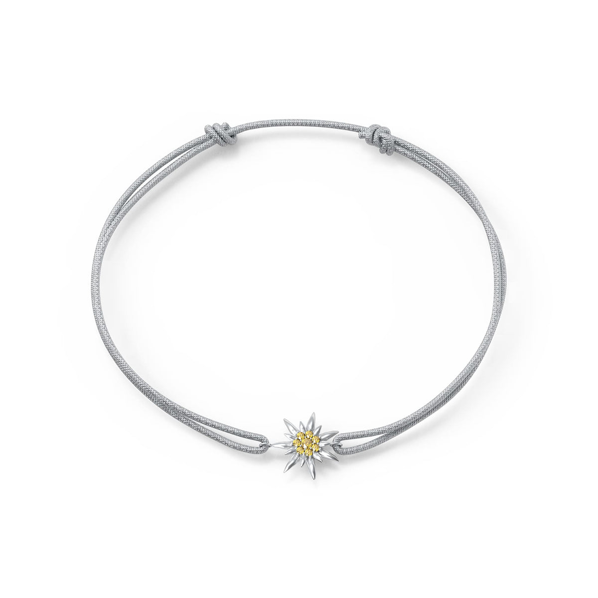 Front Image of Edelweiss | Womens | Wristband | grey | Fashion Jewelry | JS.0208.D | Jowissa | Cubic Zirconia