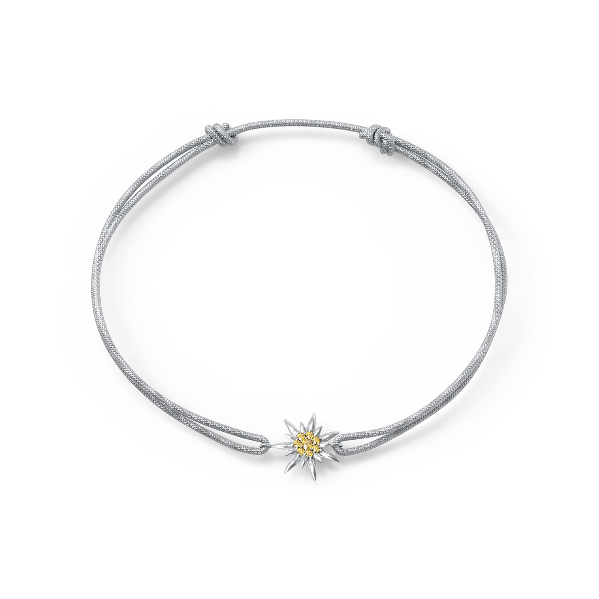 Front Image of Edelweiss | Womens | Wristband | grey | Fashion Jewelry | JS.0208.D | Jowissa | Cubic Zirconia