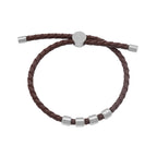 Front Image of LeWy | Mens | Leather Wristband | brown | Fashion Jewelry | JS.0212 | Jowissa |