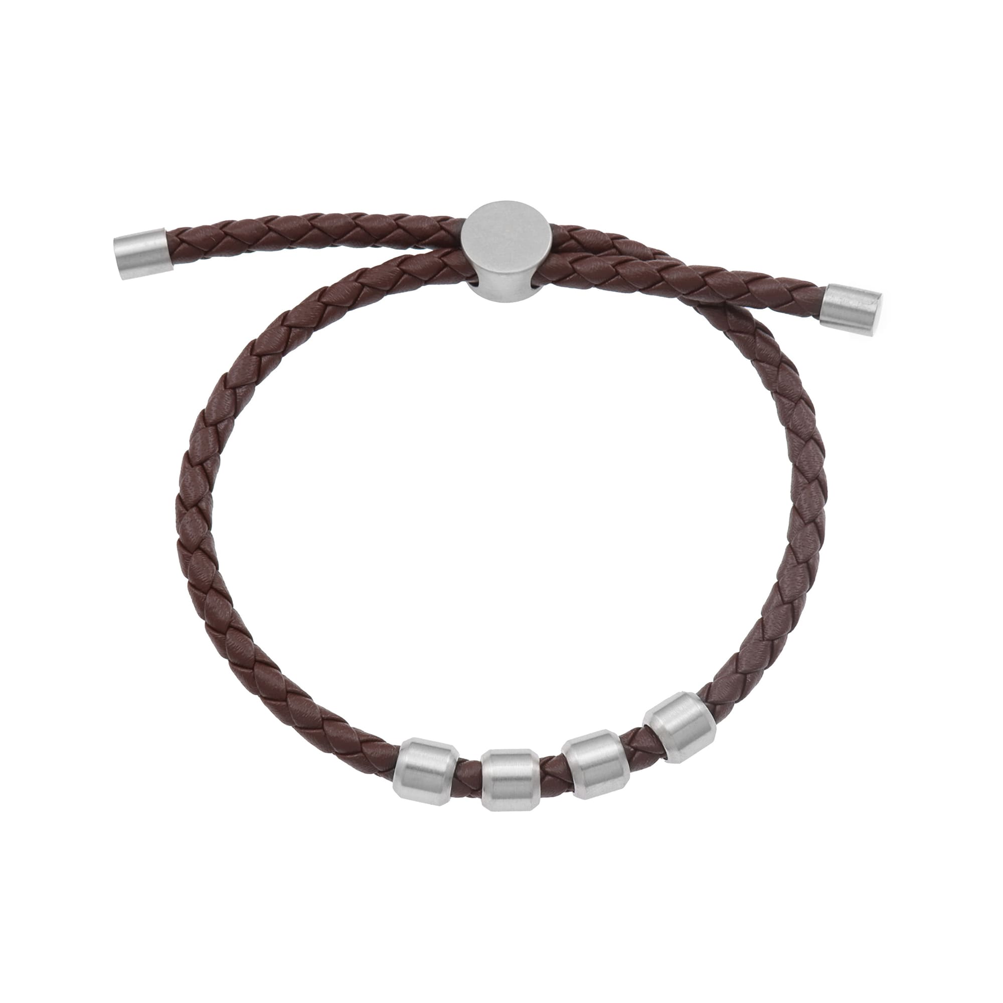 Front Image of LeWy | Mens | Leather Wristband | brown | Fashion Jewelry | JS.0212 | Jowissa |